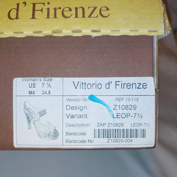 Vittorio D' Firenze Animal Print Slip-On Pumps - Picture 8 of 8